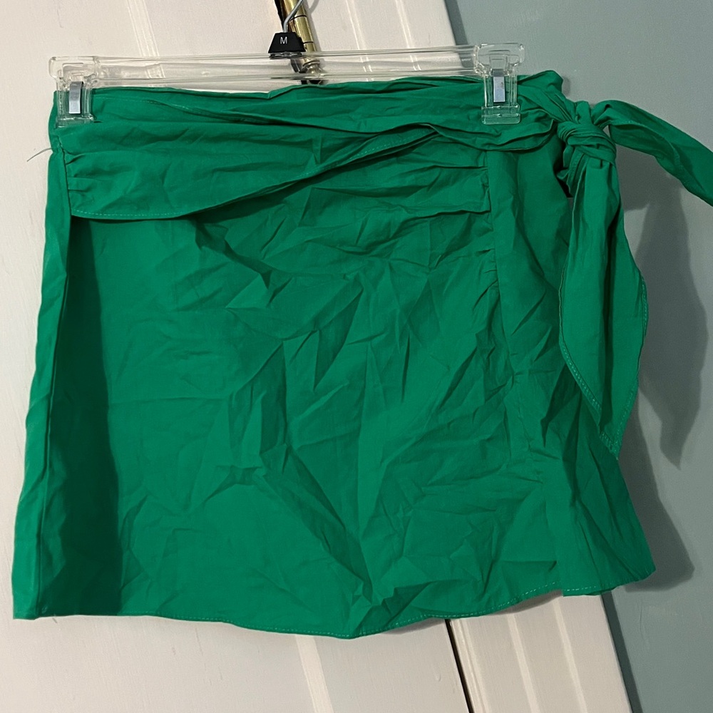 Green Wrap Skirt